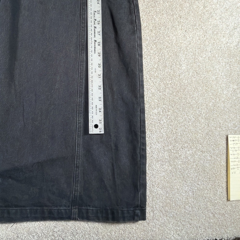 Future Collective Denim Front Zip Corset Long Dress Women 0 Black Sleeveless NEW - Picture 10 of 11